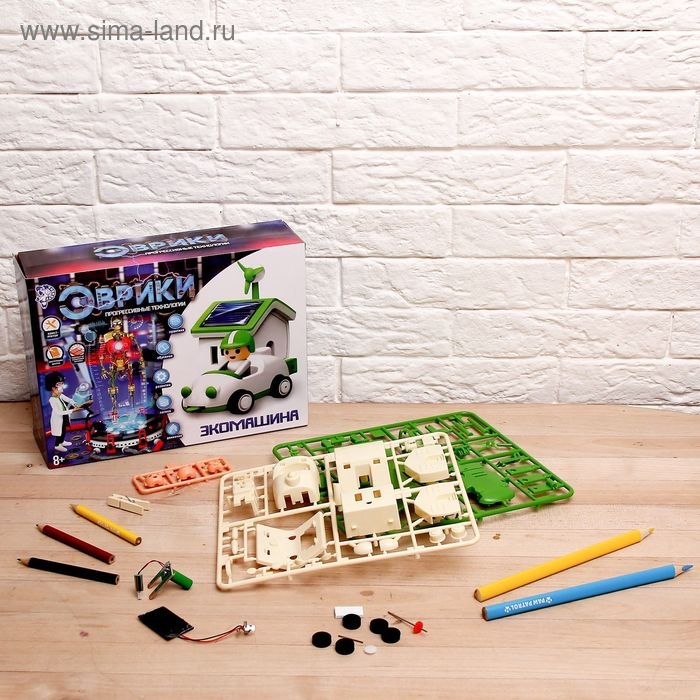 Конструктор &laquo;Экомашина&raquo;, работает от солнечной батареи