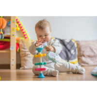 Развивающая игрушка пирамидка &laquo;Закрути меня&raquo; с шестеренками, погремушка, Крошка Я