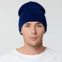 Шапка Tube Top, темно-синяя (сапфир)