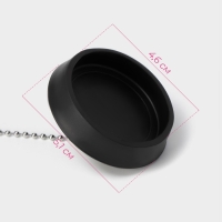 Пробка для ванны с игрушкой Доляна &laquo;Лягушка&raquo;, (диаметр верха 5,1 см, низа 4,6 см), цепочка 40 см