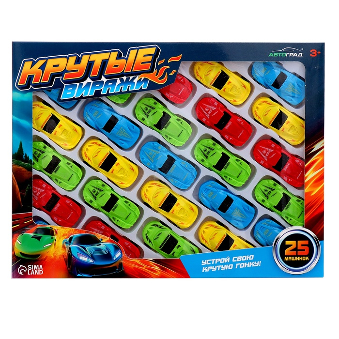 Машина &laquo;Спорткар&raquo;, набор 25 шт.