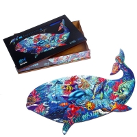 Пазл деревянный фигурный &laquo;Кит&raquo;, 104 элементов