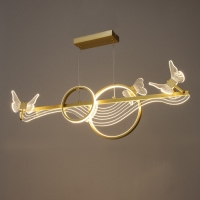 Светильник "Фьюжн" LED 110Вт 3000-6000К золото 100х12х28см Светильник "Фьюжн" LED 110Вт 3000-6000К золото 100х12х28см