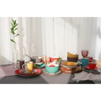 Салатник керамический Доляна «Морской мир», 800 мл, d=14 см, цвет бордовый Салатник керамический Доляна «Морской мир», 800 мл, d=14 см, цвет бордовый