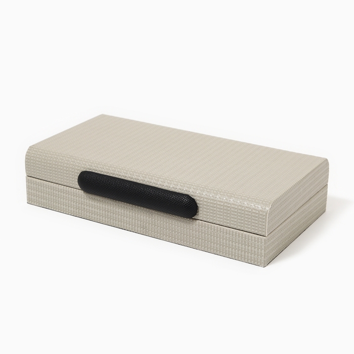 Шкатулка для украшений &laquo;Минимализм&raquo; экокожа, набор 2 шт.