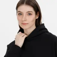 Худи оверсайз унисекс Snuggie, черное, размер XS/S