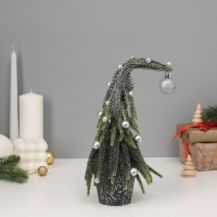 Ёлка декор "С шариками и блёстками, в горшочке" 23х7,5 см Ёлка декор "С шариками и блёстками, в горшочке" 23х7,5 см