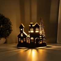 Светильник "Вечерний город" LED 3хААА черный 10,8х19,5х20см Светильник "Вечерний город" LED 3хААА черный 10,8х19,5х20см