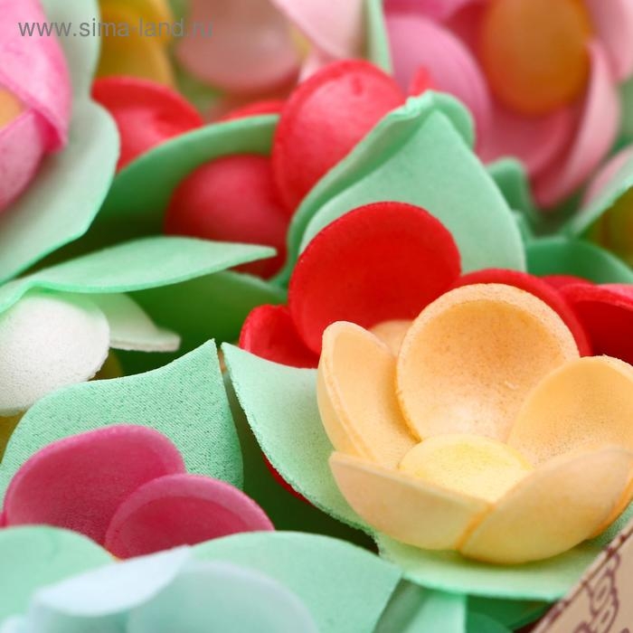 Вафельные кувшинки на трилистнике, микс, 80 шт Вафельные кувшинки на трилистнике, микс, 80 шт