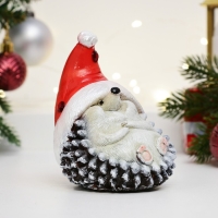 Фигура "Ежик новогодний" 11х8х9см Фигура "Ежик новогодний" 11х8х9см