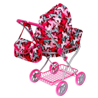 Коляска для кукол, универсальная, с корзиной, с сумкой Коляска для кукол, универсальная, с корзиной, с сумкой