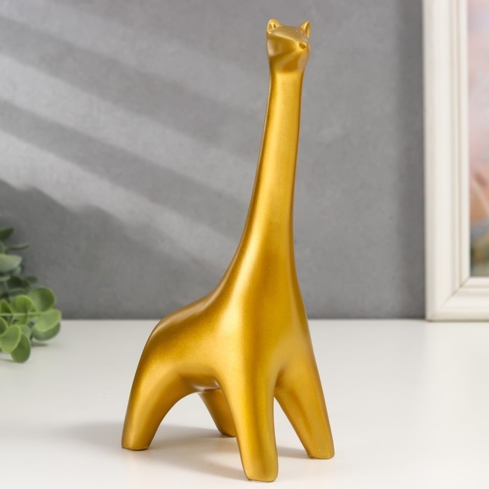 Сувенир полистоун Сувенир полистоун "Золотой жираф" 20,5х6х11 см