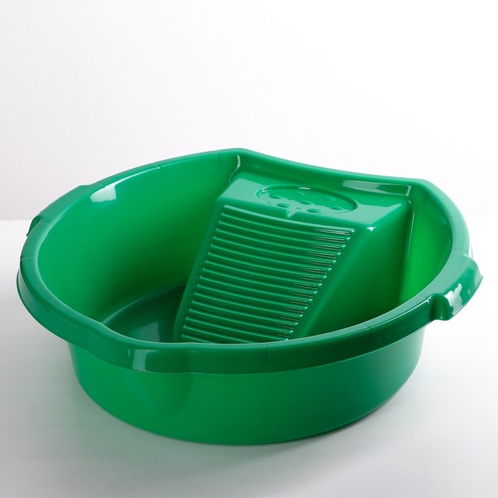 Таз круглый для стирки &laquo;Хозяюшка&raquo;, 10 л, цвет МИКС