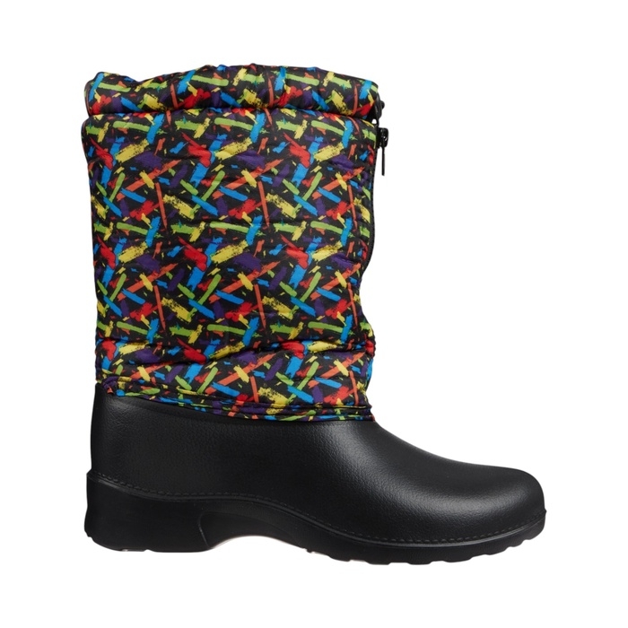 Сапоги женские комбинированные с фиксатором, демисезон, с цветным рисунком, до -15&deg;, С-35.354, размер 39