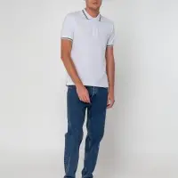 Рубашка поло Virma Stripes, белая, размер XXL