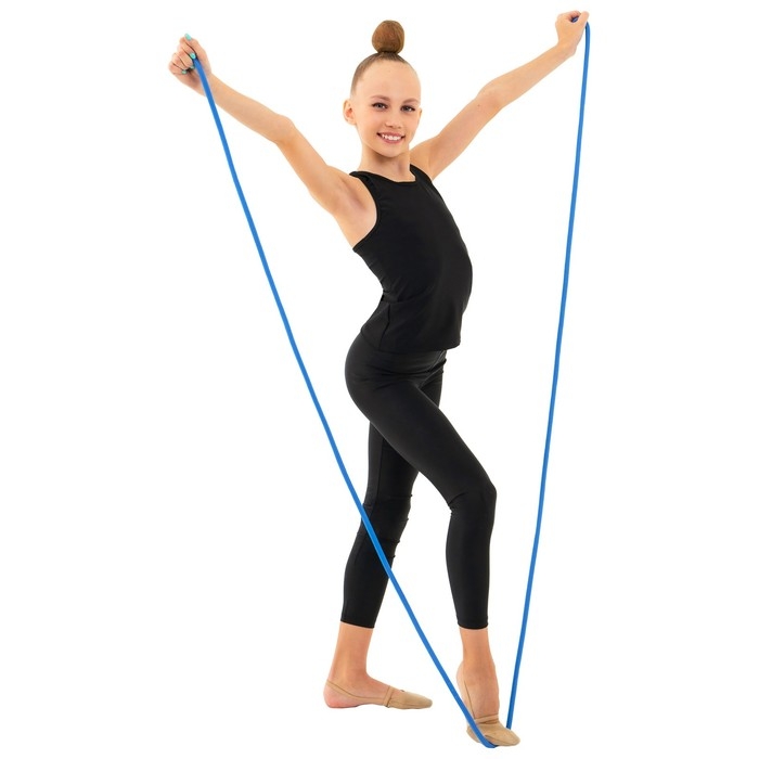 Скакалка для художественной гимнастики Grace Dance, 3 м, цвет синий Скакалка для художественной гимнастики Grace Dance, 3 м, цвет синий