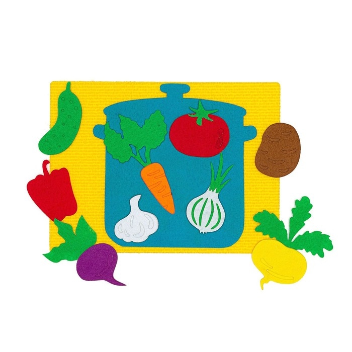 Игра-конструктор &laquo;Овощное ассорти&raquo;, с игровым полем, 10 деталей