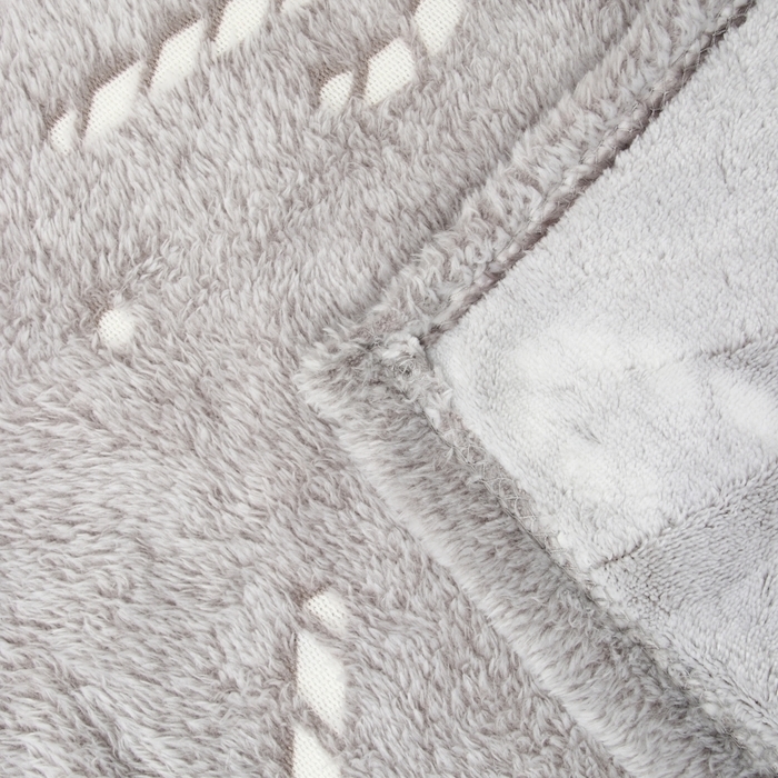 Плед светящийся в темноте Этель Candy cane 180*200 см,100% п/э, корал-флис, 220 гр/м2