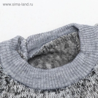 Свитер меланжевый, размер XL (ДС 35, ОШ 32, ОГ 50 см), серый Свитер меланжевый, размер XL (ДС 35, ОШ 32, ОГ 50 см), серый