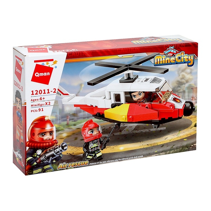 Конструктор блочный для мальчиков Пожарные &laquo;Огнеборцы&raquo;, 91 деталь