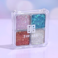 Палетка теней для век с глиттером 4 цвета Палетка теней для век с глиттером 4 цвета