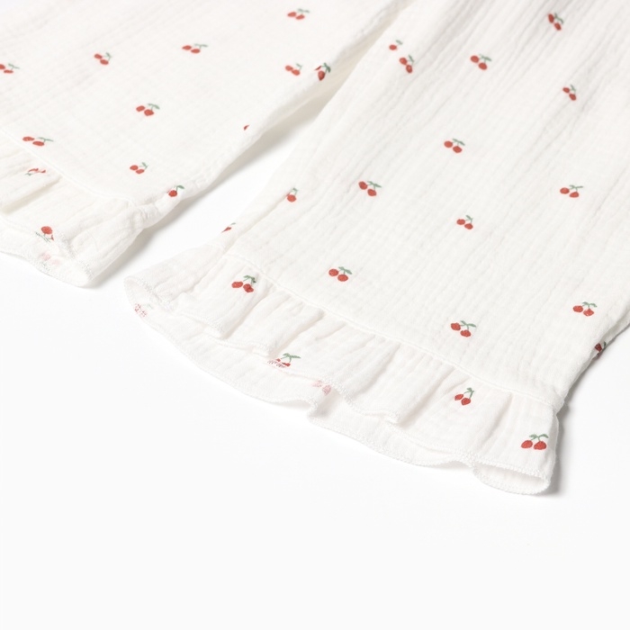 Пижама детская (футболка и брюки) KAFTAN Пижама детская (футболка и брюки) KAFTAN "Вишенки" р.32 (110-116 см)