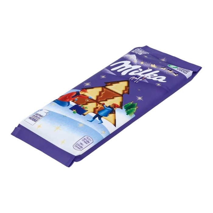 Шоколад молочный, МИЛКА, в виде елочек, 73 г