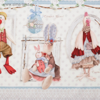 Скатерть "Этель" Пасхальные Тильды 110х147 см, 100% хл, саржа 190 гр/м2 Скатерть "Этель" Пасхальные Тильды 110х147 см, 100% хл, саржа 190 гр/м2