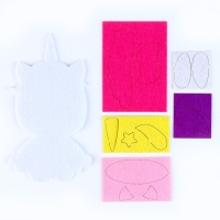 Аппликация из фетра для малышей &laquo;&lrm;Милый единорожик&raquo;&lrm;, 15 х 10 см