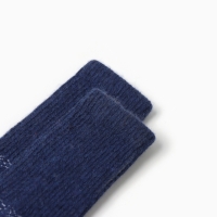 Гольфы детские из монгольской шерсти, цвет синий, 5-7 лет