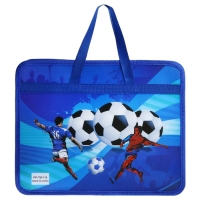 Папка с ручками пластиковая А4, 37 х 22 х 5 см "Футбол" Папка с ручками пластиковая А4, 37 х 22 х 5 см "Футбол"