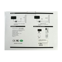 Антенна, комнатная, активная, с усилителем, 5 В, 25 дБи, DVB-T2, цифровая, клеящаяся, черная