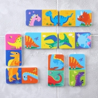 Домино EVA для игры в ванне &laquo;Динозаврики&raquo;, 20 деталей