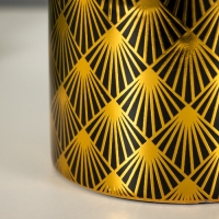 Настольная лампа Биргит E14 40Вт черно-золотой 15х15х27 см RISALUX Настольная лампа Биргит E14 40Вт черно-золотой 15х15х27 см RISALUX