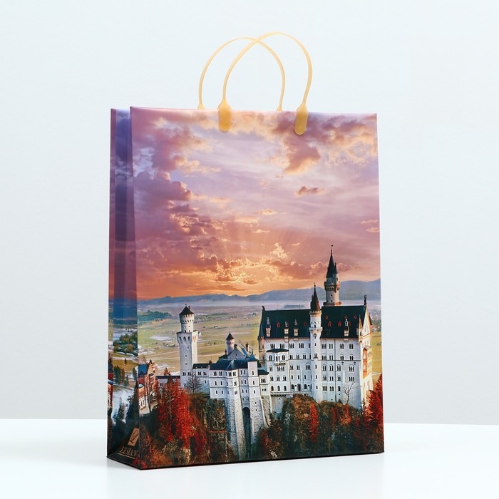 Пакет Пакет "Замок в Баварии", мягкий пластик, 42 x 32 см, 130 мкм