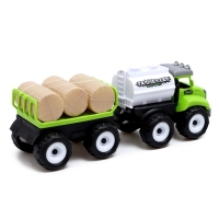 Машина инерционная «Строитель», с прицепом Машина инерционная «Строитель», с прицепом