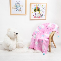 Вязаный плед &laquo;Крошка Я&raquo; Happy cats, 90х90 см