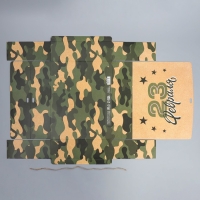 Коробка подарочная, упаковка, &laquo;С 23 февраля&raquo;, 31 х 24.5 х 8 см