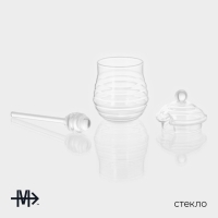 Баночка стеклянная для мёда и варенья Magistro «Винни», 300 мл, 8×14 см Баночка стеклянная для мёда и варенья Magistro «Винни», 300 мл, 8×14 см