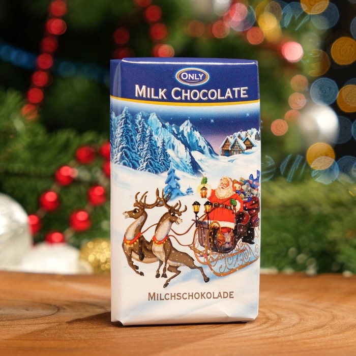 Шоколад молочный новогодний, 75 г 5х15 г Шоколад молочный новогодний, 75 г 5х15 г