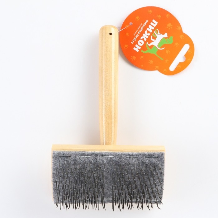 Щётка - пуходёрка деревянная жёсткая для «Кавказца», основание 110 х 58 мм Щётка - пуходёрка деревянная жёсткая для «Кавказца», основание 110 х 58 мм