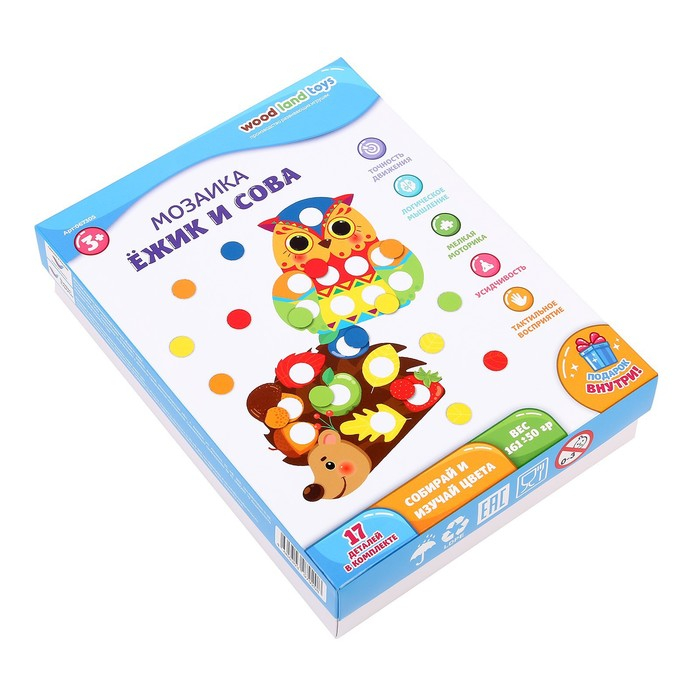 Мозаика &laquo;Ёжик и сова&raquo;