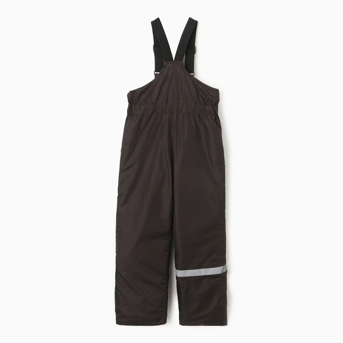 Брюки детские утеплённые, цвет чёрный, рост 146 см