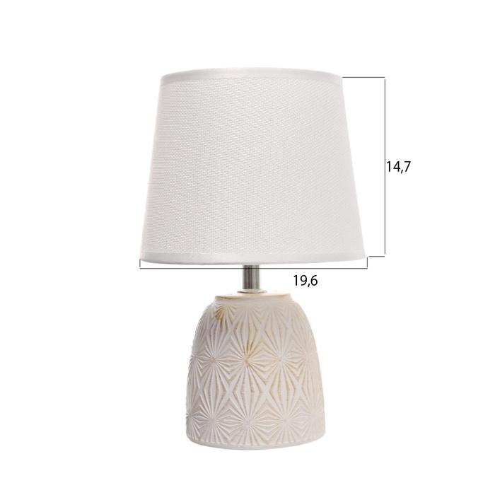 Лампа настольная "Калейдоскоп" 1х40Вт Е14 белый 20х20х34см