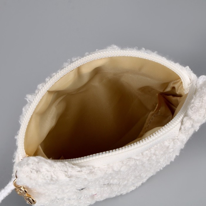 Сумка детская мягкая Сумка детская мягкая "Котёнок", 15*13 см, белый цвет