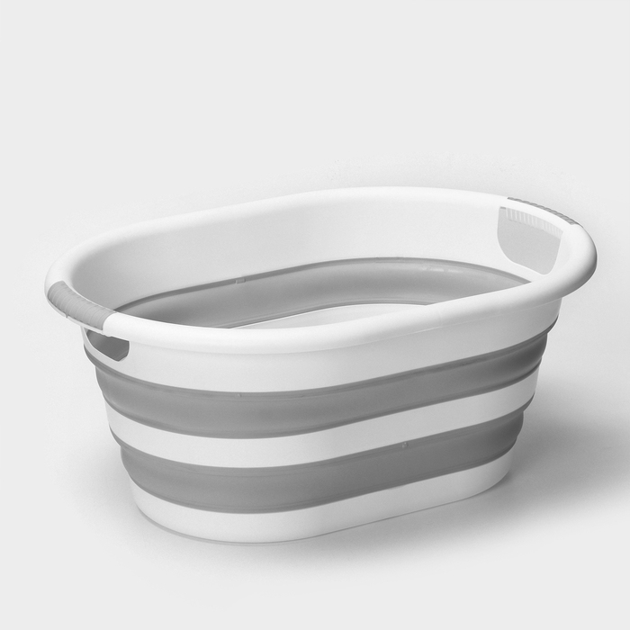 Таз складной &laquo;Флекс&raquo;, 25 л, 54&times;38.5&times;7 см, цвет смоки