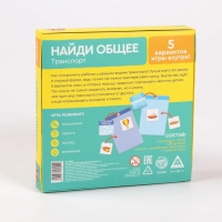 Развивающий набор-сортер &laquo;Найди общее. Транспорт&raquo;, 3+