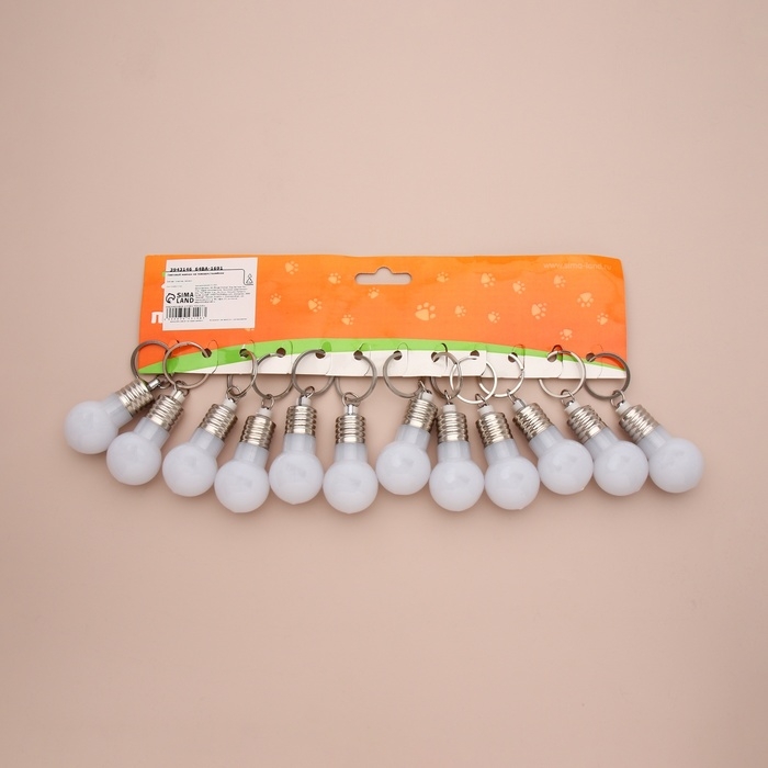 Маячок световой на ошейник для больших и средних собак, фасовка 12 шт, мультицвет