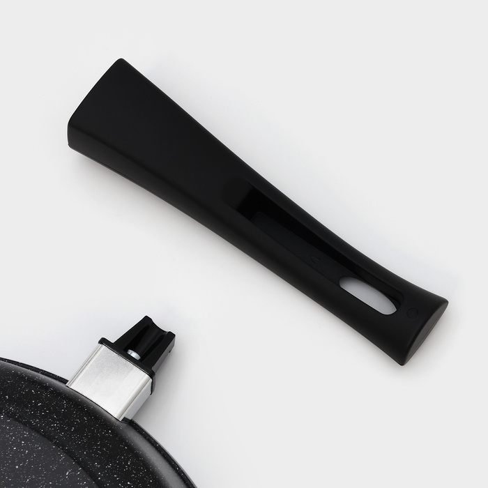 Сковорода Доляна &laquo;Элит&raquo;, d=28 см, съёмная ручка, антипригарное покрытие