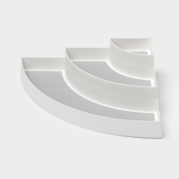 Подставка для специй 3 яруса Griten, угловая, 30×30×8,7 см, цвет белый Подставка для специй 3 яруса Griten, угловая, 30×30×8,7 см, цвет белый